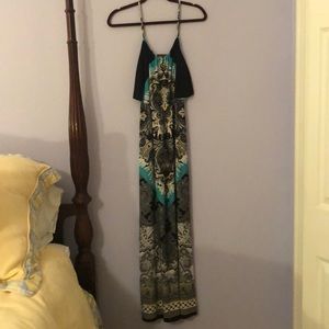 Blue black Gievergate paisley dress